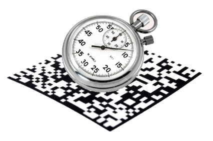 Stopwatch and 2D code Stopwatch and 2D code