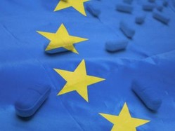 EU logo and pills EU logo and pills